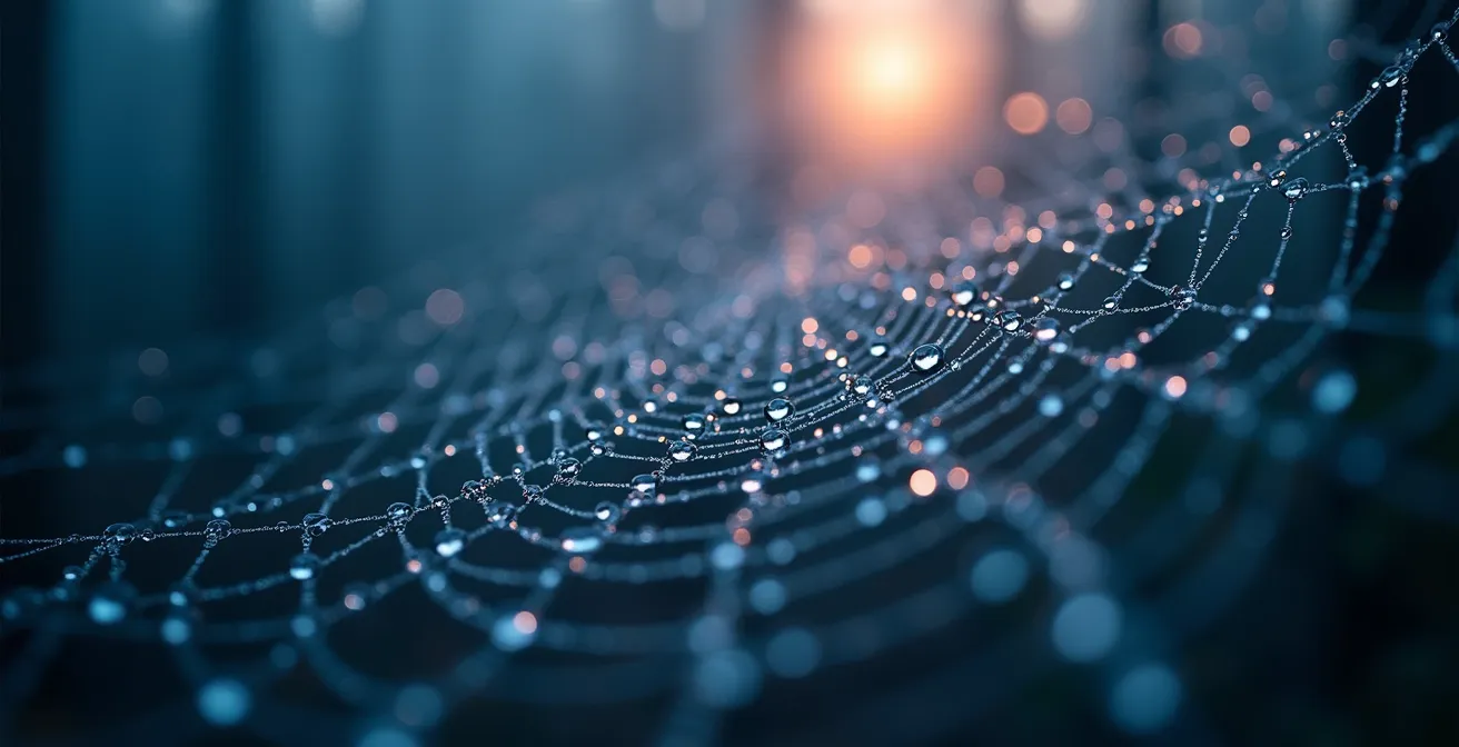 Vue macro de neurones pendant le processus de nettoyage glymphatique nocturne